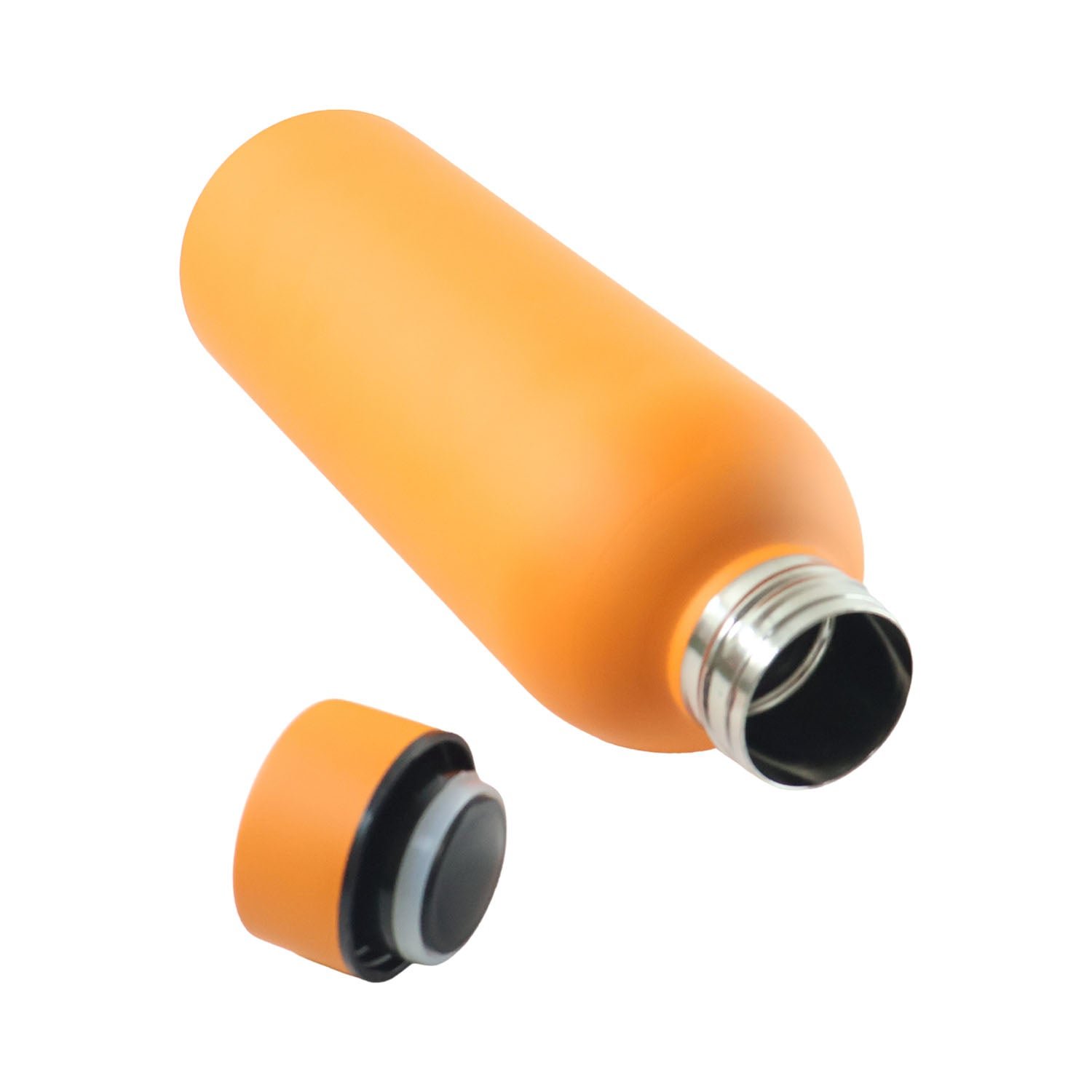 Insulated Stainless Steel Water Bottle – 500ml Orange - Detailed Feature View 4