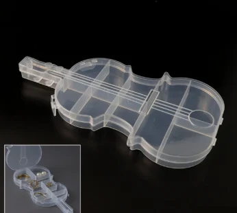 Violin Shape Storage Box – Multi-Compartment Organizer