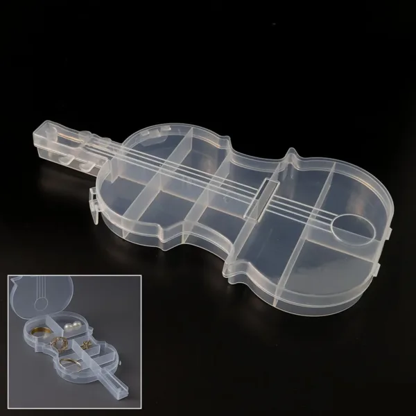 Violin Shape Storage Box – Multi-Compartment Organizer