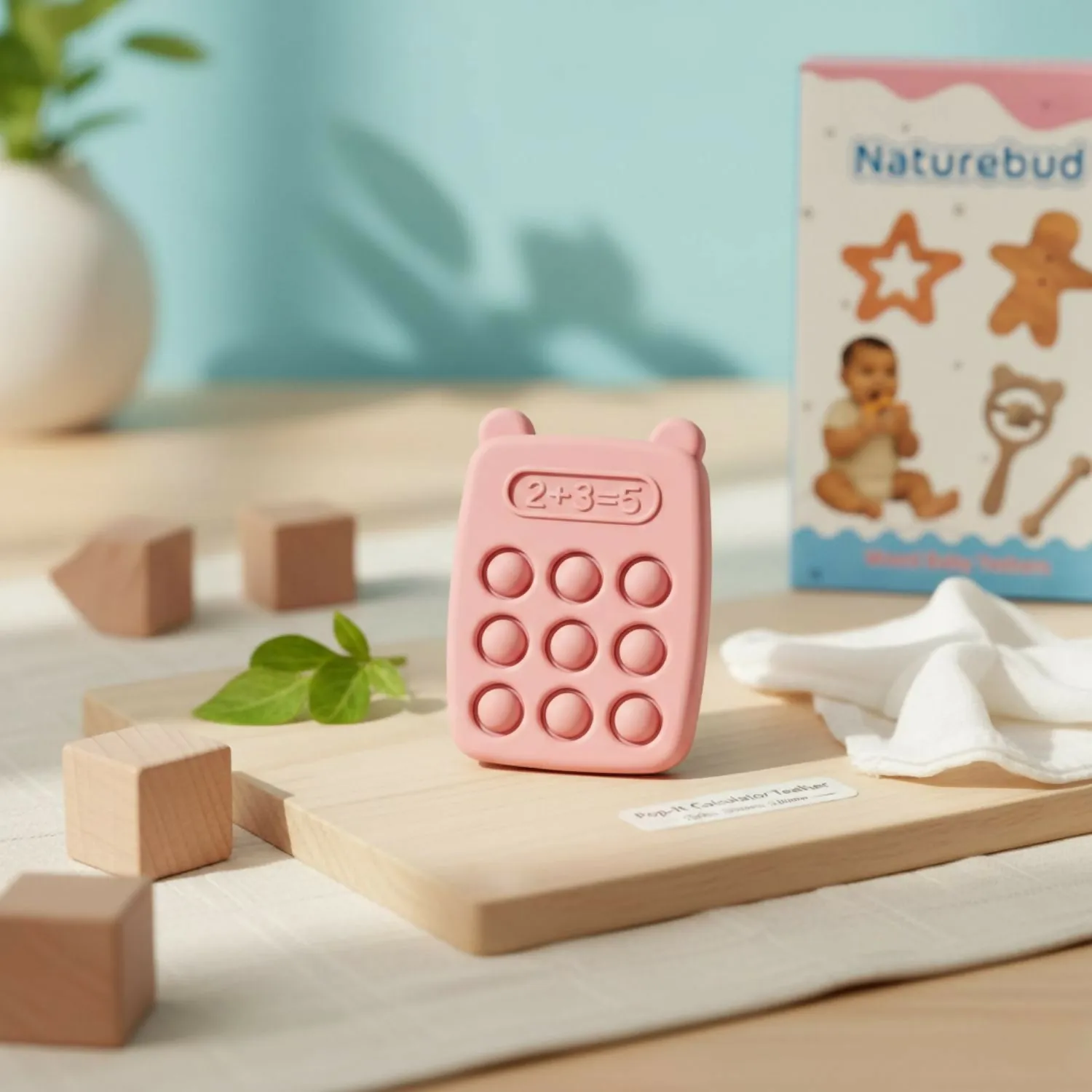 Premium Pop It Silicone Teether – Soothes Gums & Sensory Play - Buy Online at Alikart