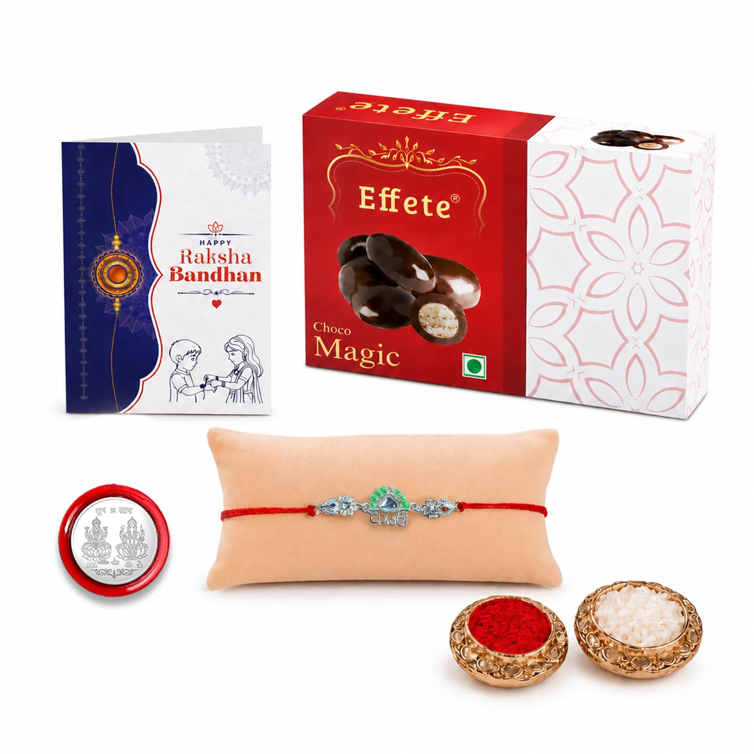 Kanha Multicolor Rakhi – Chocolate Gift Set for Brother - Detailed Feature View 2