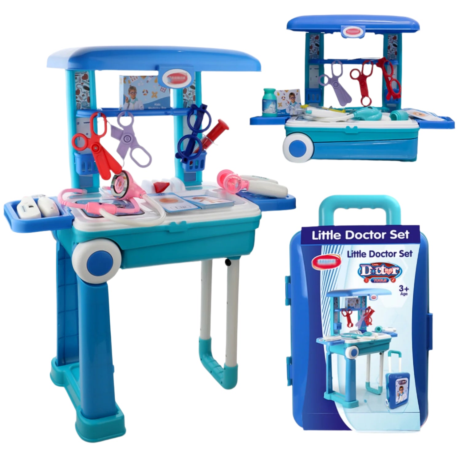 Premium Kids Doctor Set with Trolley & LED Light Instruments | Aditi - Buy Online at Alikart