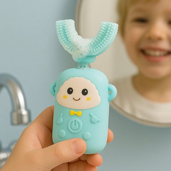 Kids Electric Toothbrush – U-Shaped, Light & Music | MintGuard