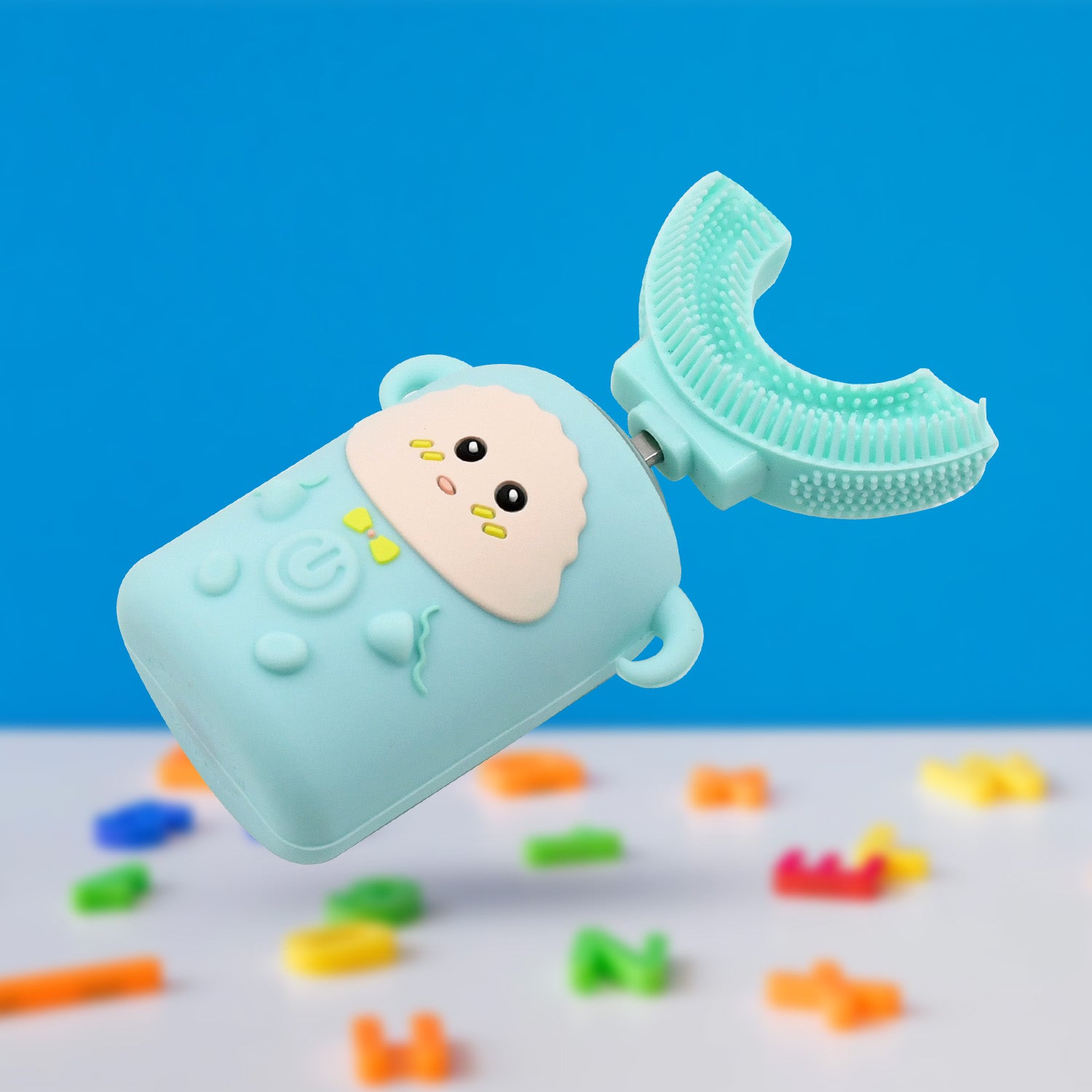 Kids Electric Toothbrush – U-Shaped, Light & Music | MintGuard - Detailed Feature View 3