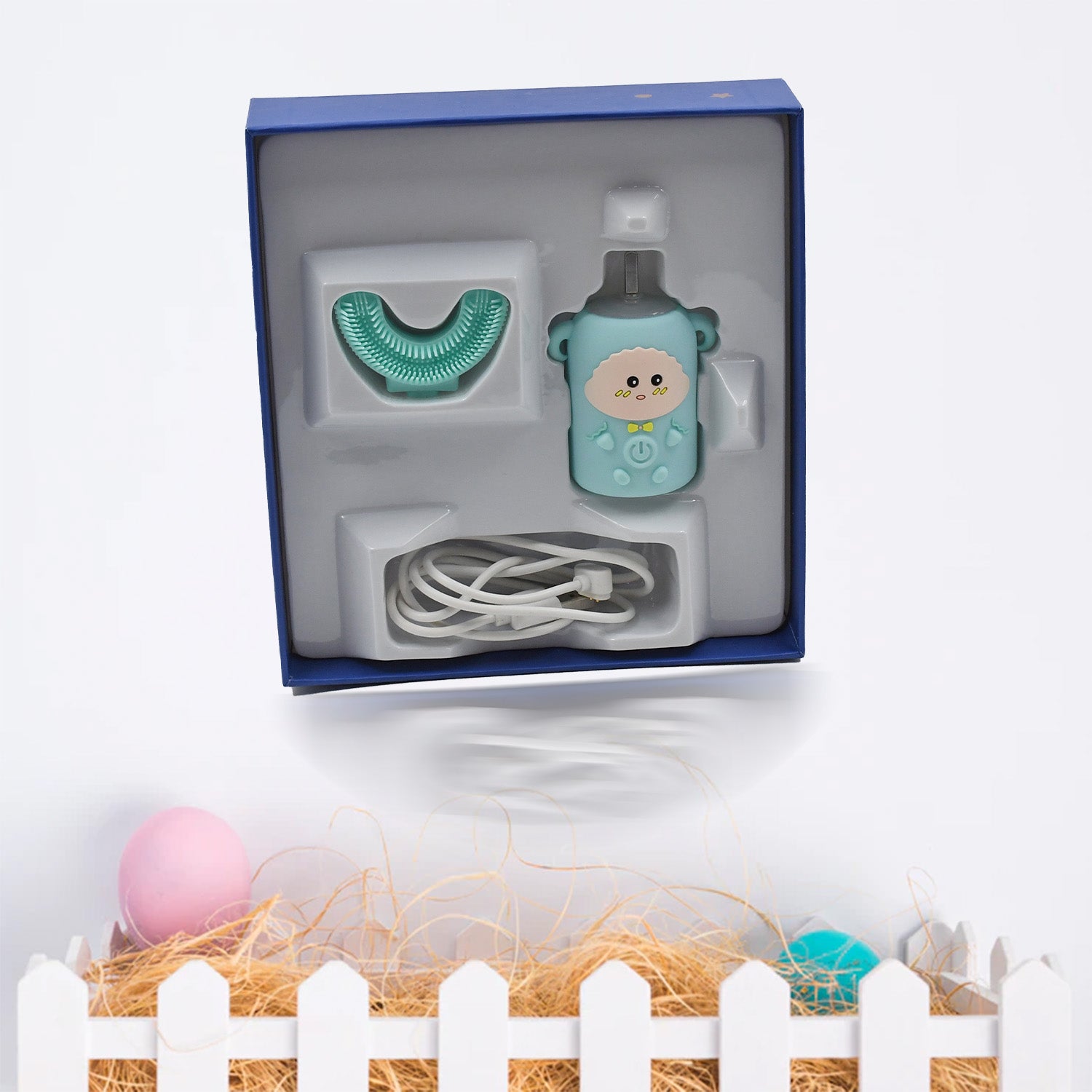 Kids Electric Toothbrush – U-Shaped, Light & Music | MintGuard - Detailed Feature View 5