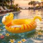 Premium Kids Inflatable Tiger Swim Ring – Safe Water Play Float for Kids - Buy Online at Alikart