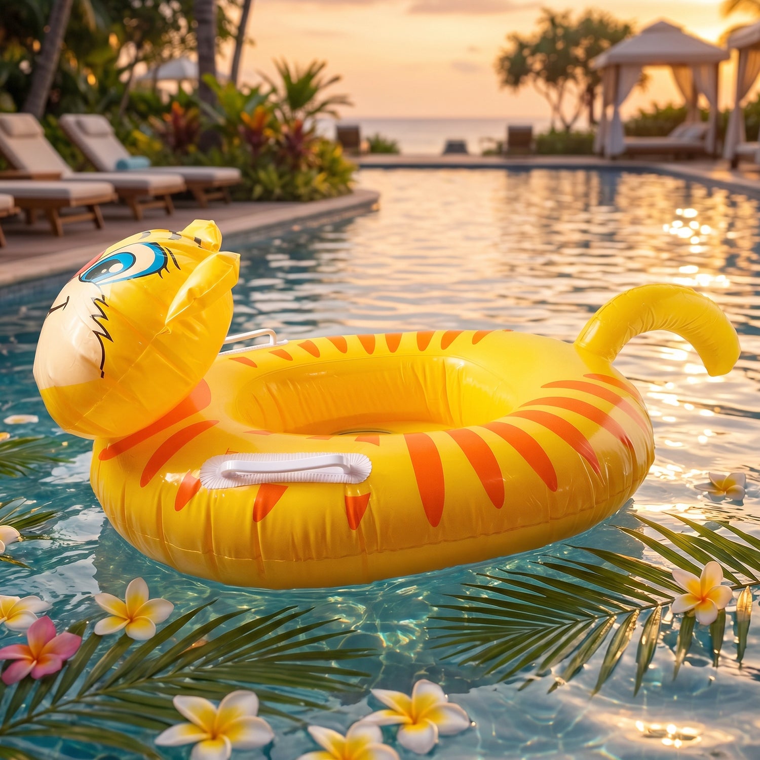 Premium Kids Inflatable Tiger Swim Ring – Safe Water Play Float for Kids - Buy Online at Alikart