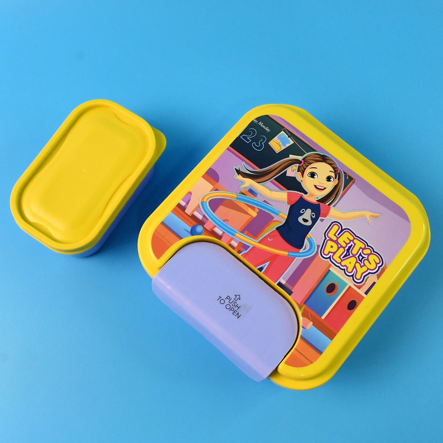 Kids Lunch Box Set – Compact with Spoon, Fork & Snack Container - Detailed Feature View 6