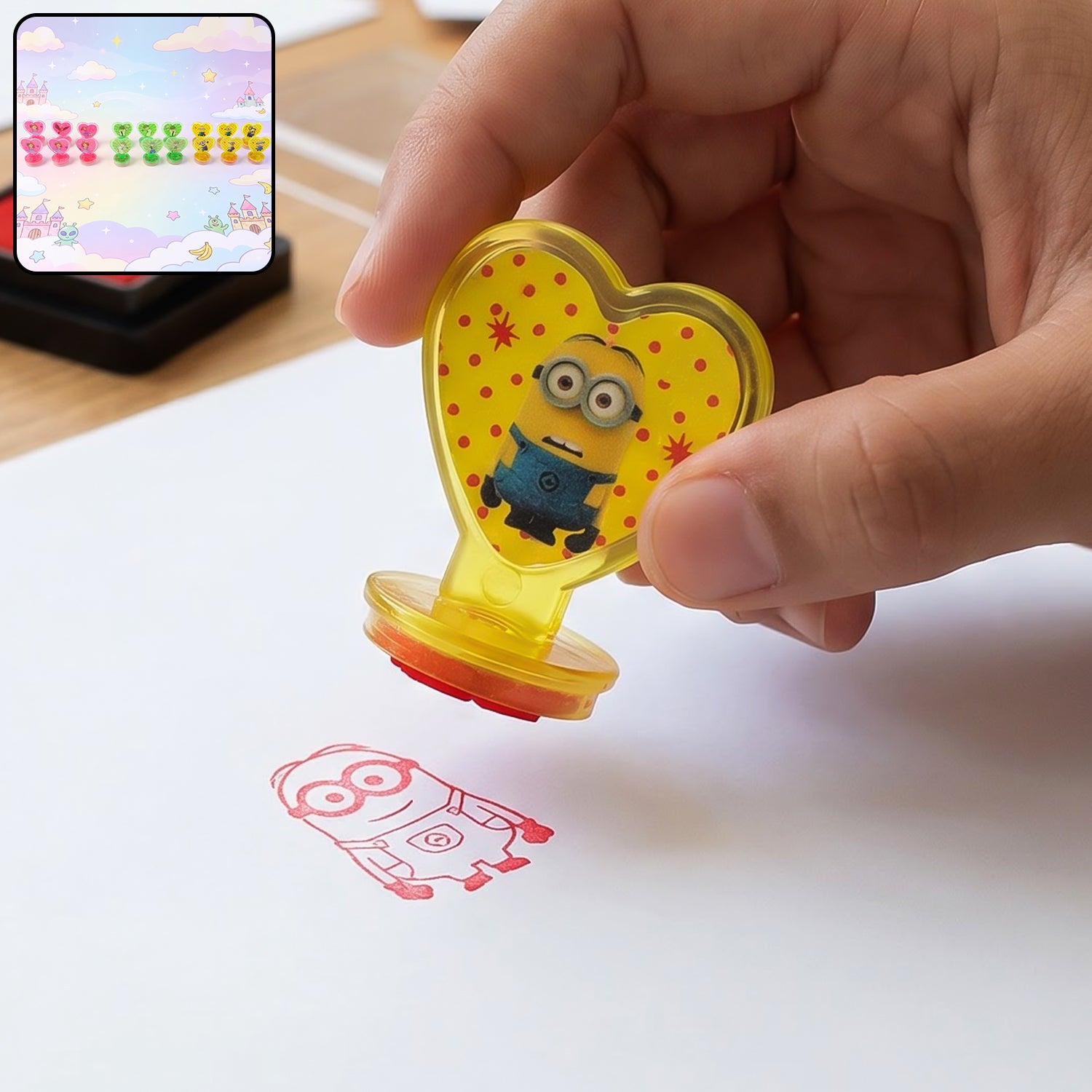 Premium Kids Reward Stamps – Motivational Heart Set (6 Pcs) | Play Mancer - Buy Online at Alikart