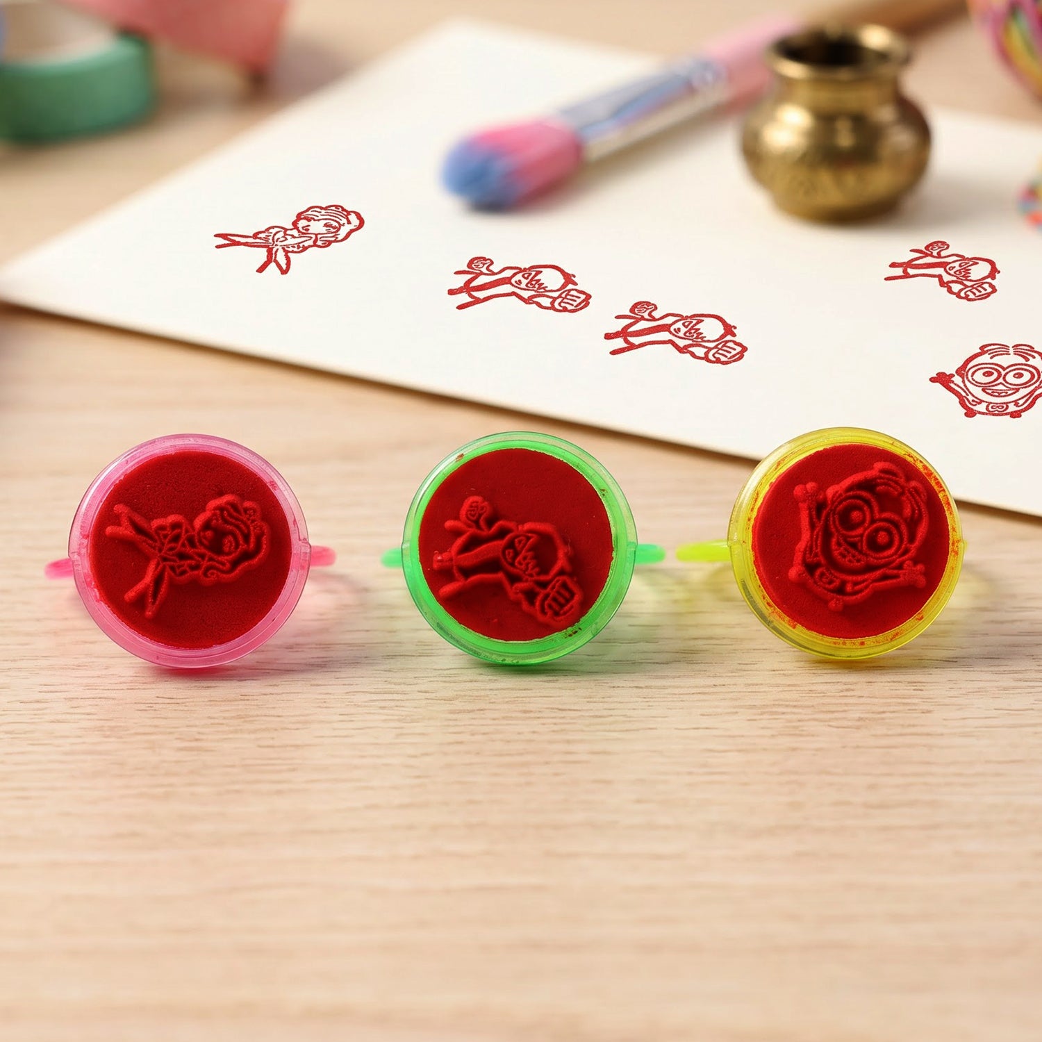 Kids Reward Stamps – Motivational Heart Set (6 Pcs) | Play Mancer - Detailed Feature View 4