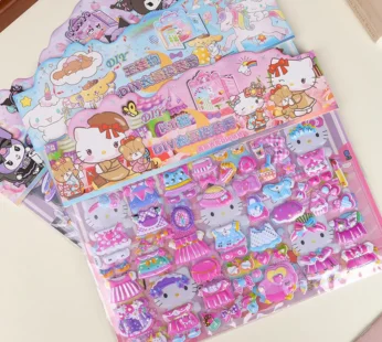 DIY Cartoon Stickers – Cute Waterproof Creative Sticker Pack for Kids, Crafts & Decoration (Random Designs)