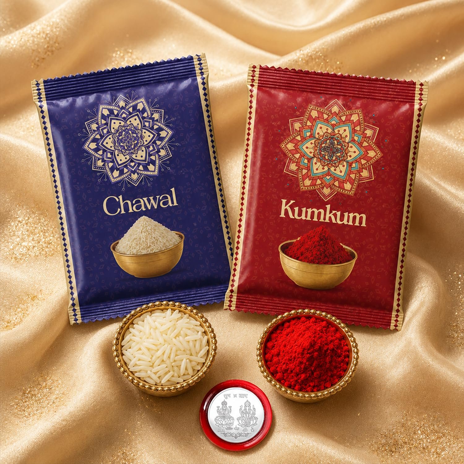 Krishna Rakhi Combo with 5 Rakhis and Festive Gift Set - Detailed Feature View 1