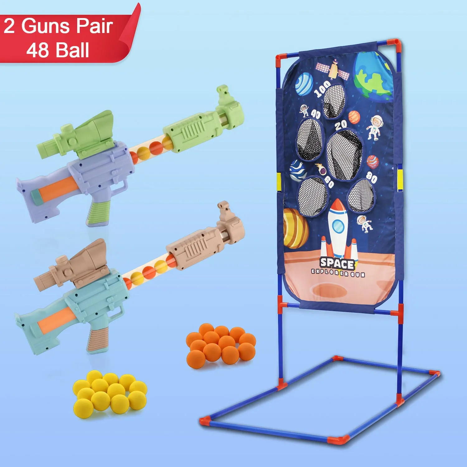 Space Explorer Pneumatic Gun Set – Safe & Skill-Building Play