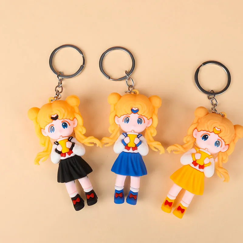 Premium Large Beautiful Girl Keychain – Stylish Bag & Key Accessory (Pack of 1 Pc) - Buy Online at Alikart
