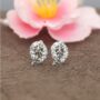 Premium Leaf Stud Earrings – Dazzling Pave Cubic Zirconia Sparkle - Buy Online at Alikart