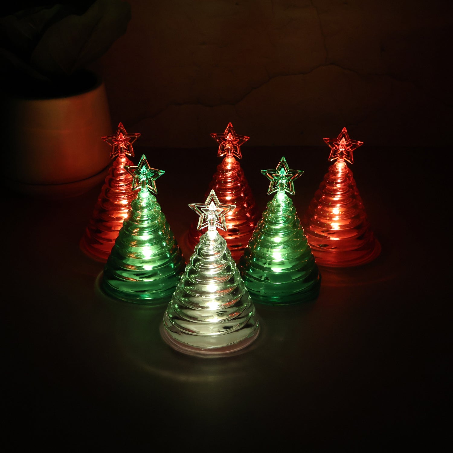 Premium LED Christmas Tree Decorative Lights – Set of 6 Mini Battery Operated Lamps - Buy Online at Alikart