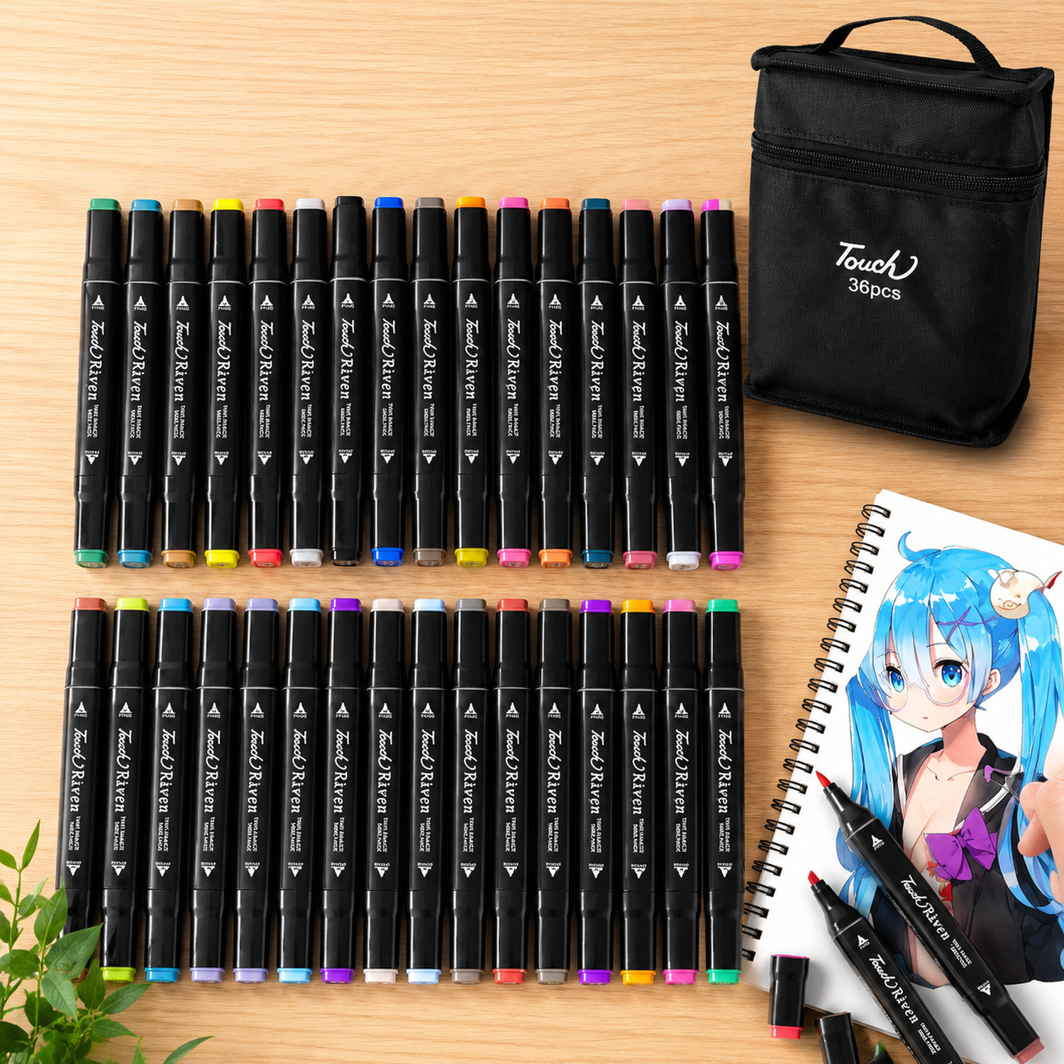 Premium Markers Set – Vibrant Colors with Dual Tips for Artists - Buy Online at Alikart