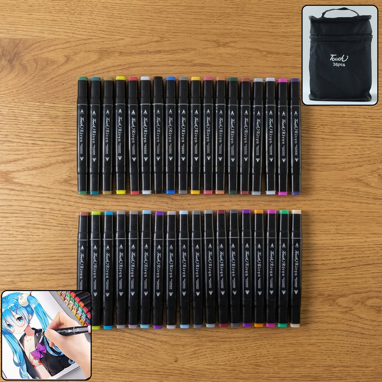 Markers Set – Vibrant Colors with Dual Tips for Artists - Detailed Feature View 5