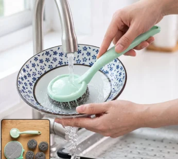 Kitchen Cleaning Set – 6-in-1 Stainless Steel Scrubber