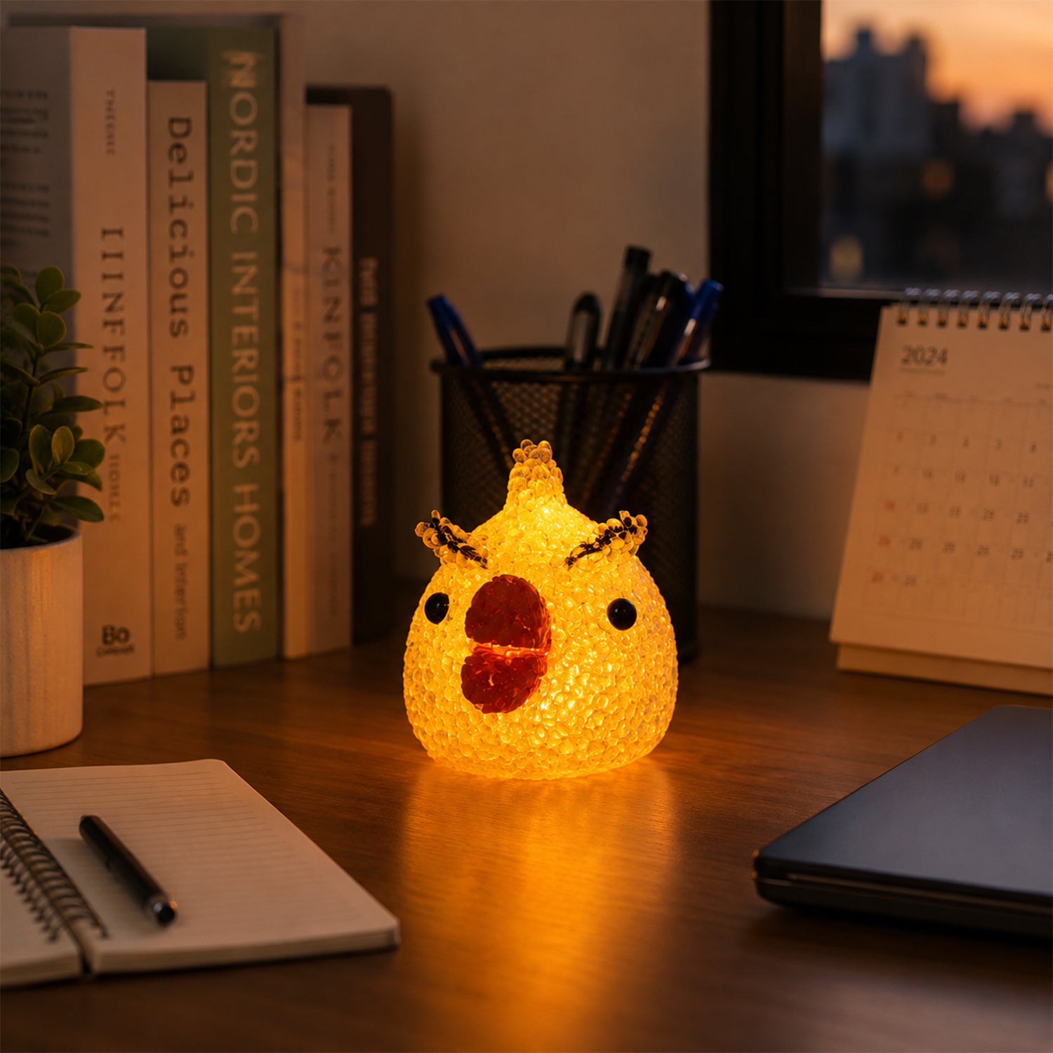 Mix Design Cartoon Shape LED Night Lamp Crystal Texture Glow (1 Pc) - Detailed Feature View 1