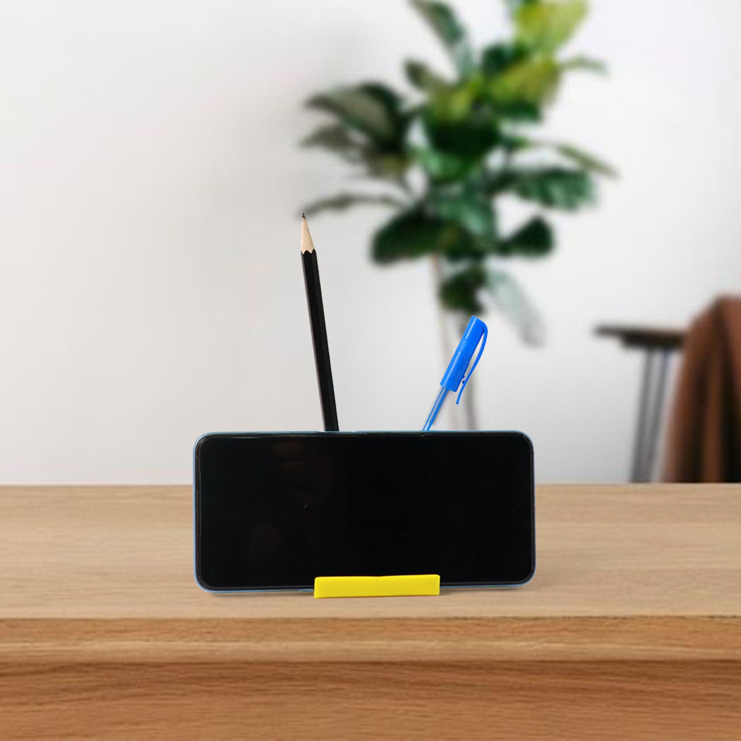 Mobile Phone Stand with Pen Holder – Compact & Multifunctional - Detailed Feature View 3