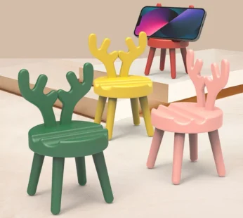 Antler Mobile Stand – Cute Deer Antler Phone Holder for Desk, Table & Office (Random color-Pack of 1)