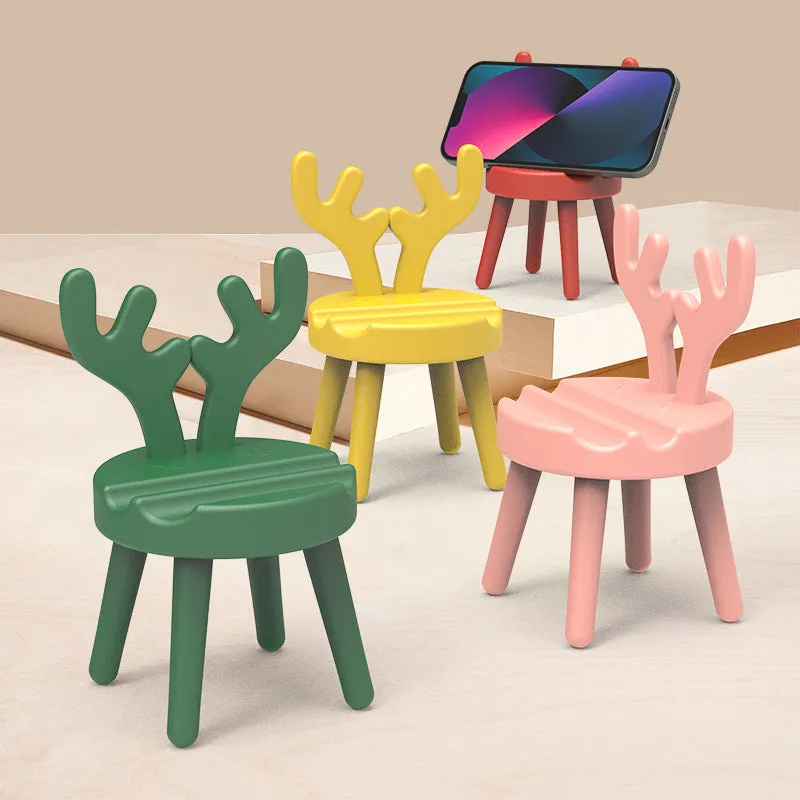 Premium Antler Mobile Stand – Cute Deer Antler Phone Holder for Desk, Table & Office (Random color-Pack of 1) - Buy Online at Alikart