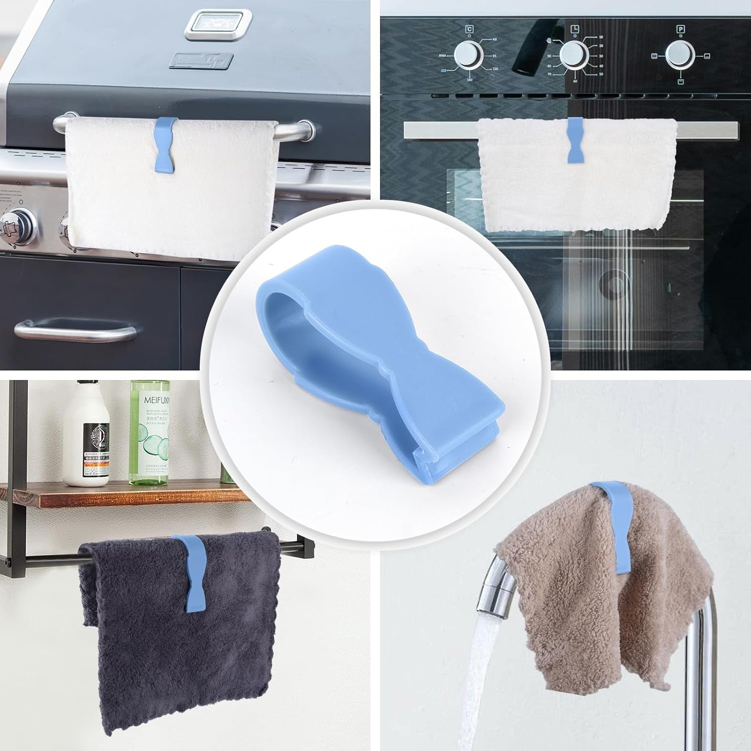 Multipurpose Towel Holder Clips – Easily Organize Your Towels - Detailed Feature View 1