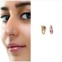 Premium Non-Piercing Nose Clips – Elegant Crystal Flower & Pave Hoop Set - Buy Online at Alikart