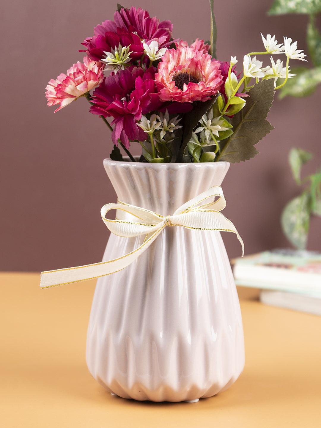 Nordic Vase, Pink, Ceramic