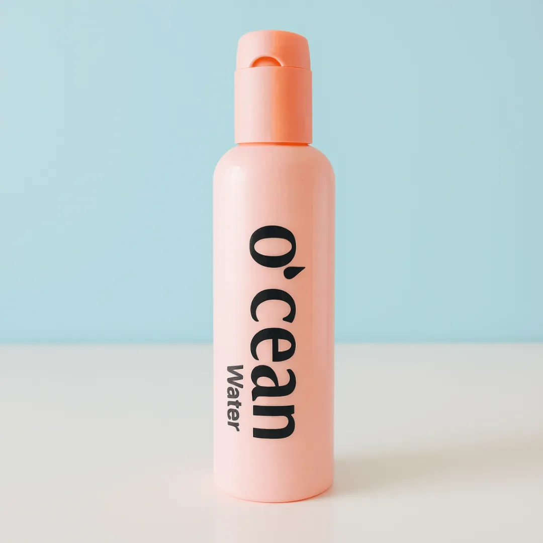 Ocean-Inspired Water Bottle - With Flip Cap,Portable Drinking Bottle (Random Color- Pack of 1) - Detailed Feature View 1