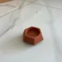 Premium Handmade Hexagonal Terracotta Clay Diya and Candle Holder - Buy Online at Alikart