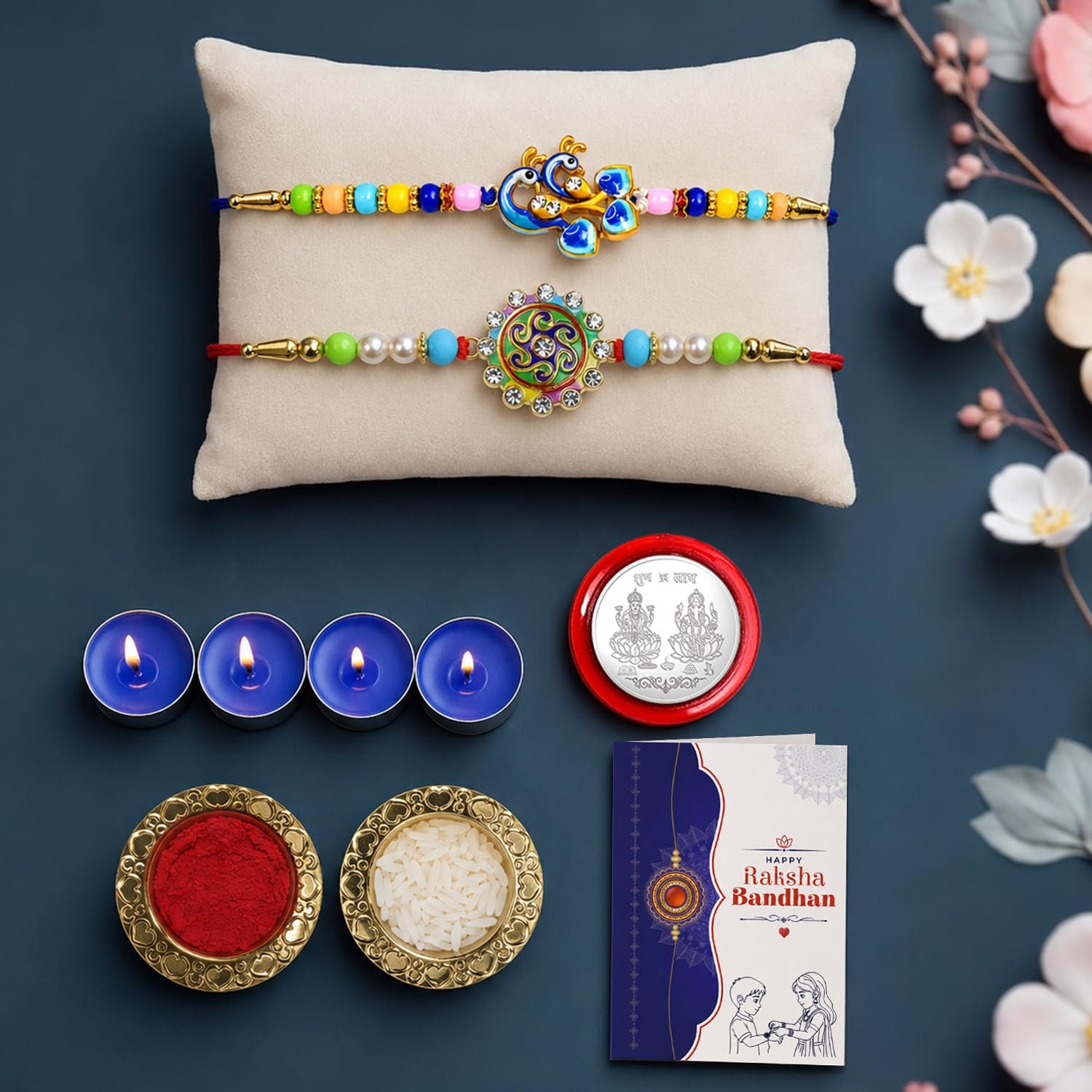 Premium Peacock Rakhi Combo – Raksha Bandhan Gift for Bhaiya - Buy Online at Alikart