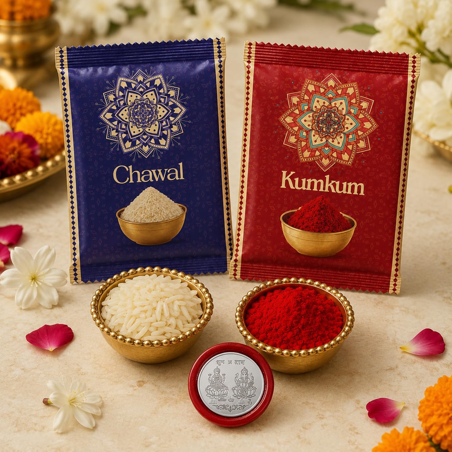 Peacock Rakhi Combo – Raksha Bandhan Gift for Bhaiya - Detailed Feature View 1