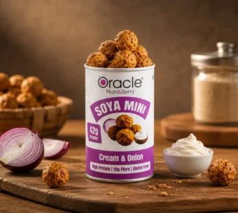 Soya Mini Cream & Onion – High-Protein Crispy Snack for Anytime