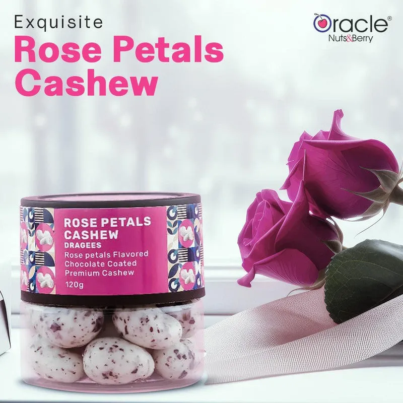Premium Rose Petal Cashew Dragees – Premium Floral Chocolate Treats - Buy Online at Alikart