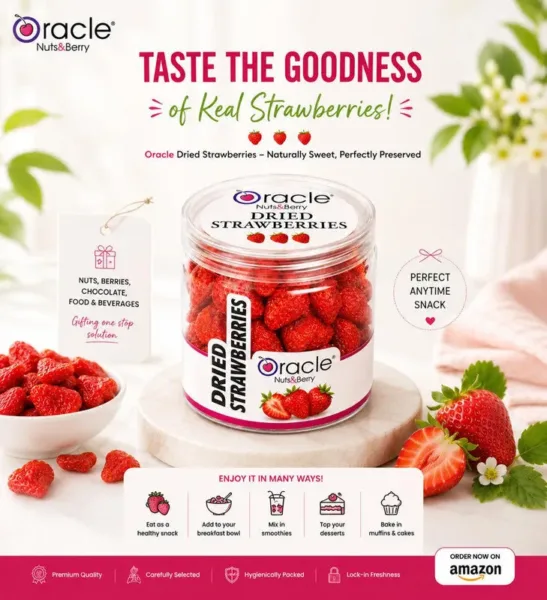 Dried Strawberries – Naturally Sweet & Rich in Antioxidants