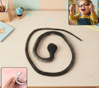 Realistic Dummy Snake Toy – Flexible Kids Prank & Garden Deterrent