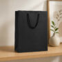 Premium Premium Black Paper Gift Bag with Rope Handles for Shopping & Gifting - Buy Online at Alikart
