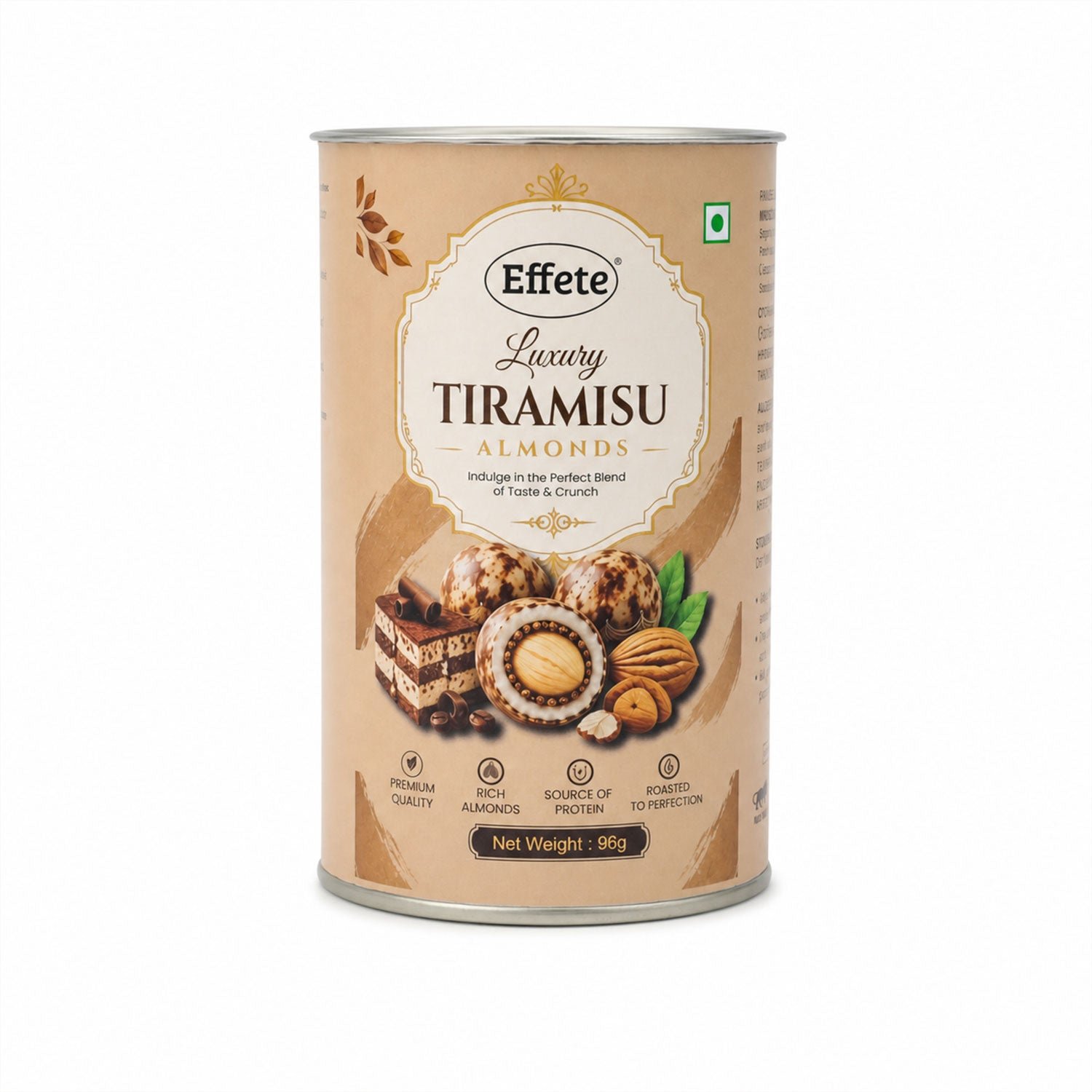 Premium Effete Luxury Tiramisu Almonds Chocolate (96 Gm) - Detailed Feature View 4