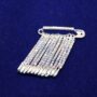 Premium Rainbow Rhinestone Saree Pin Set – 12pcs Silver Brooches - Buy Online at Alikart