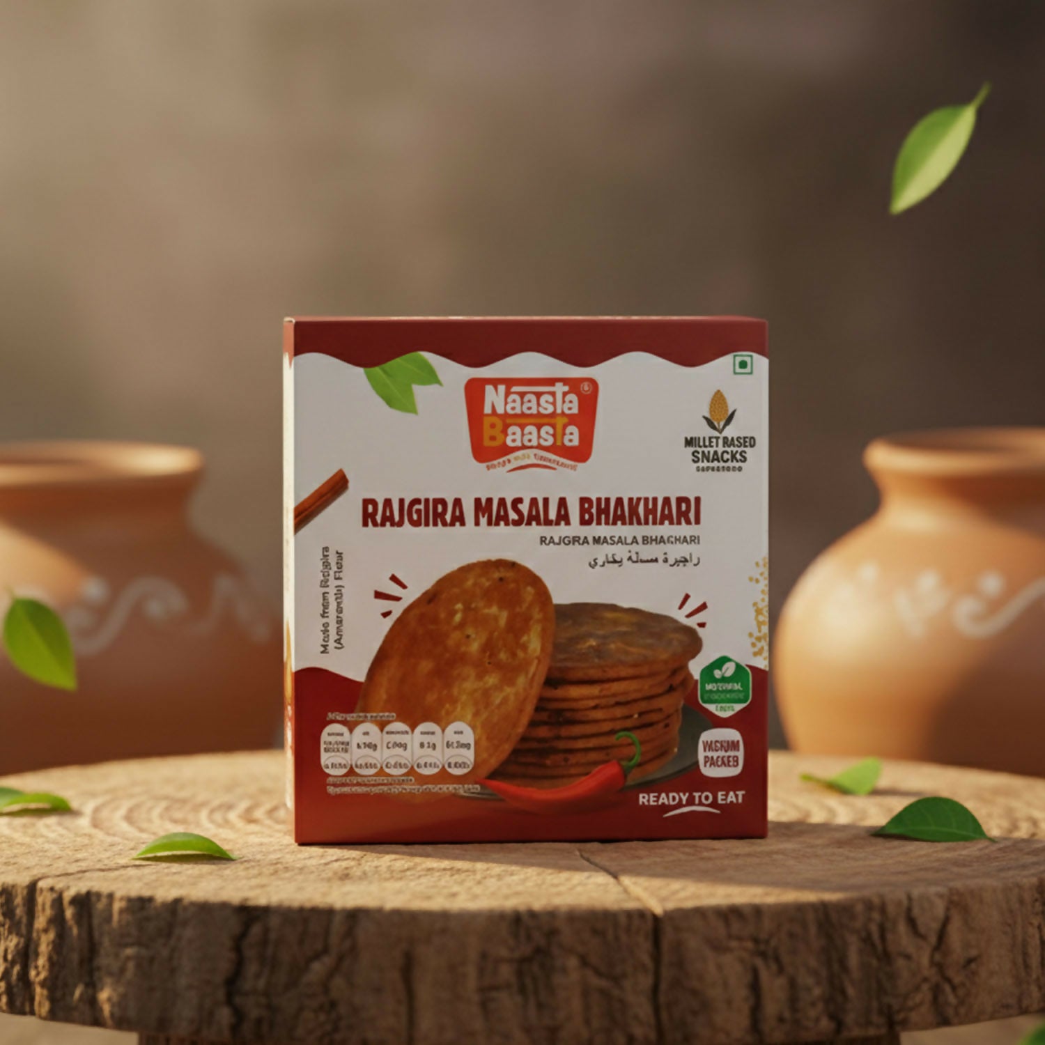 Rajgira Masala Bhakhari – Traditional Crispy Millet Snack 200 Gm - Detailed Feature View 3