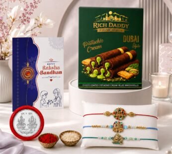 Rakhi Gift Combo – Elephant Motif Raksha Bandhan Pack of 7