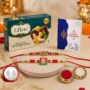 Premium Rakhi with Chocolate for Brother Trinetra Om Design Gift Set - Buy Online at Alikart