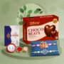Premium Raksha Bandhan Gift Combo – Krishna Radha Evil Eye Rakhi with Chocolates - Buy Online at Alikart