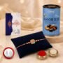 Premium Raksha Bandhan Gift Combo – Peacock Rakhi with Chocolates - Buy Online at Alikart