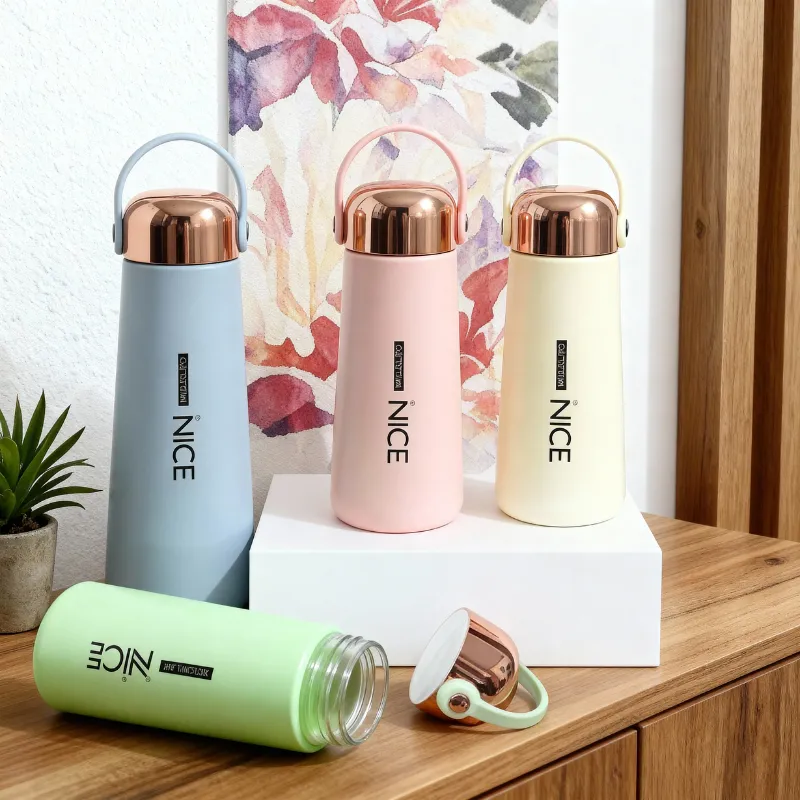 Premium 400ml Nice Premium Glass Water Bottle - Reusable Eco-Friendly Drinking Bottle (Pack of 1) - Buy Online at Alikart