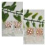 Premium Rose Gold Stud Earrings Set – Butterfly & Filigree Combo Pack - Buy Online at Alikart