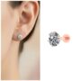 Premium Rose Plated AD Solitaire Flat Back Stud Earrings – Comfortable Sparkle - Buy Online at Alikart