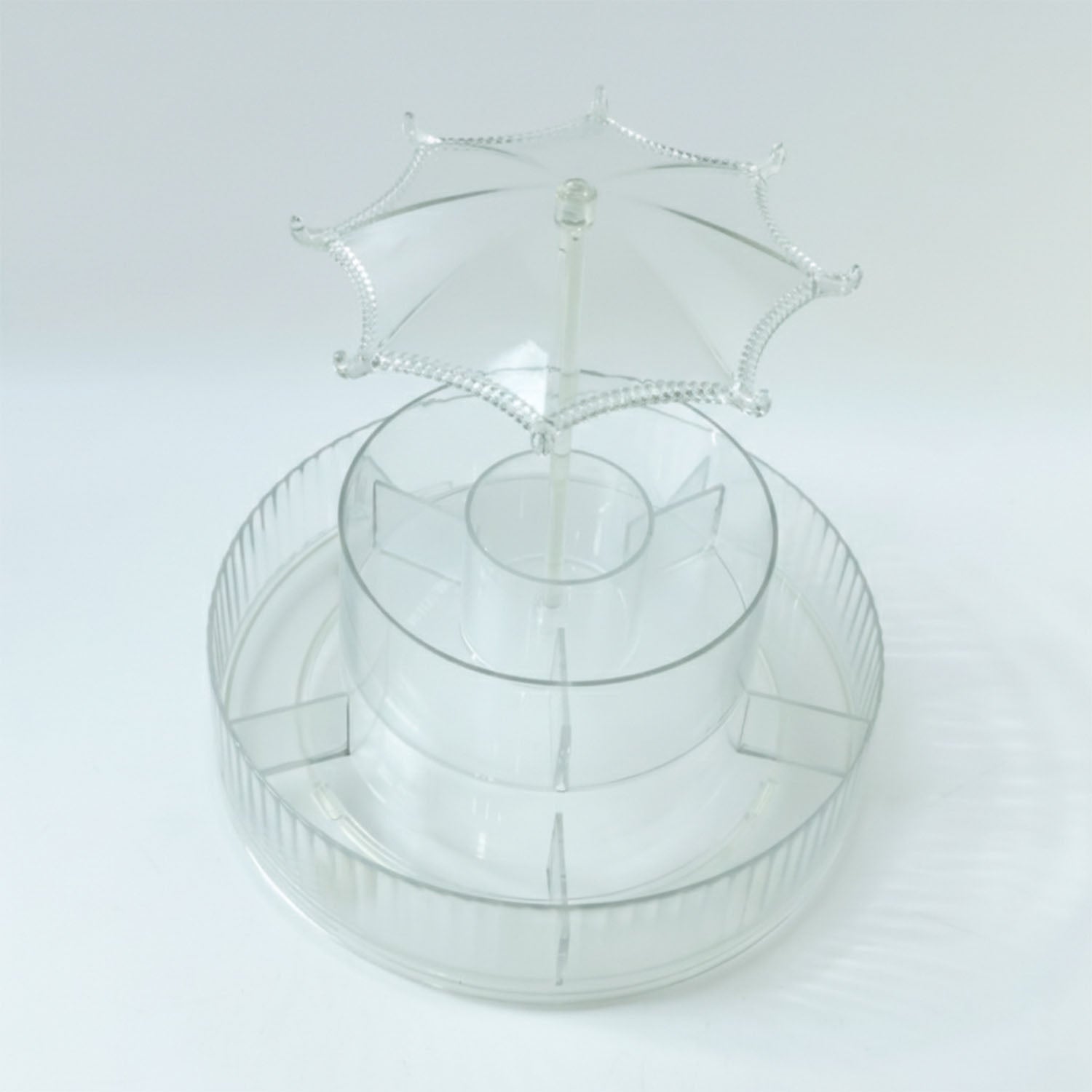 Rotating Makeup Organizer Stand – 360° Multi-Layer Vanity Storage - Detailed Feature View 3